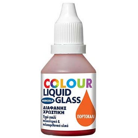 Liquid Glass Colour 30ml Πορτοκάλι (3494)