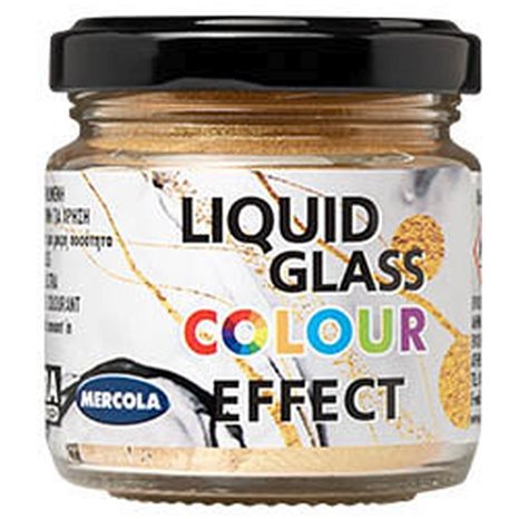 Liquid Glass Colour Metallic Χρυσή Πάστα 90ml (3563)