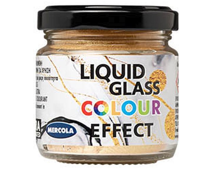 Liquid Glass Colour Metallic Χρυσή Πάστα 90ml (3563)