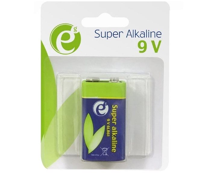 Energenie Alkaline 9V 6LR61 Battery Retail Pack