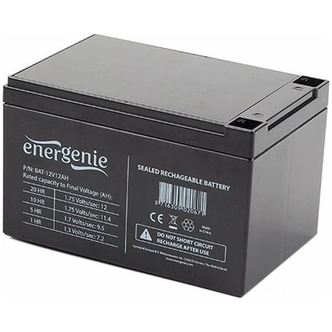 ENERGENIE LEAD BATTERY 12V 12AH