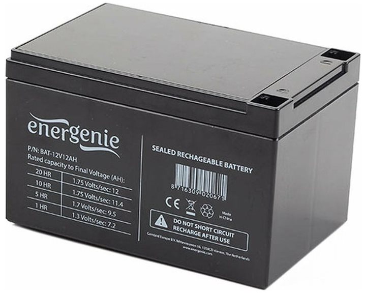 ENERGENIE LEAD BATTERY 12V 12AH