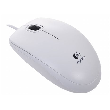 Logitech B100 Optical Mouse (White) (910-003360)