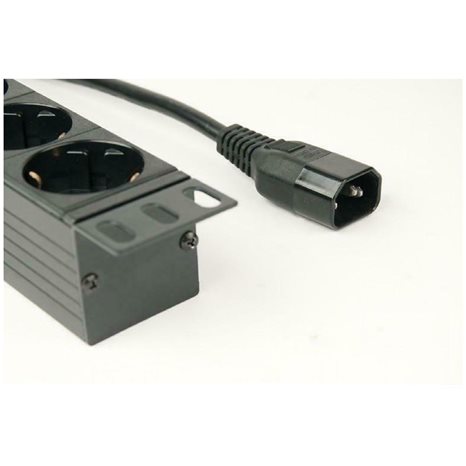 ENERGENIE PDU 8 SCHUKO SOCKETS 1U 10A C14 PLUG 3M 