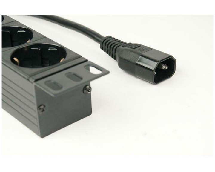 ENERGENIE PDU 8 SCHUKO SOCKETS 1U 10A C14 PLUG 3M 
