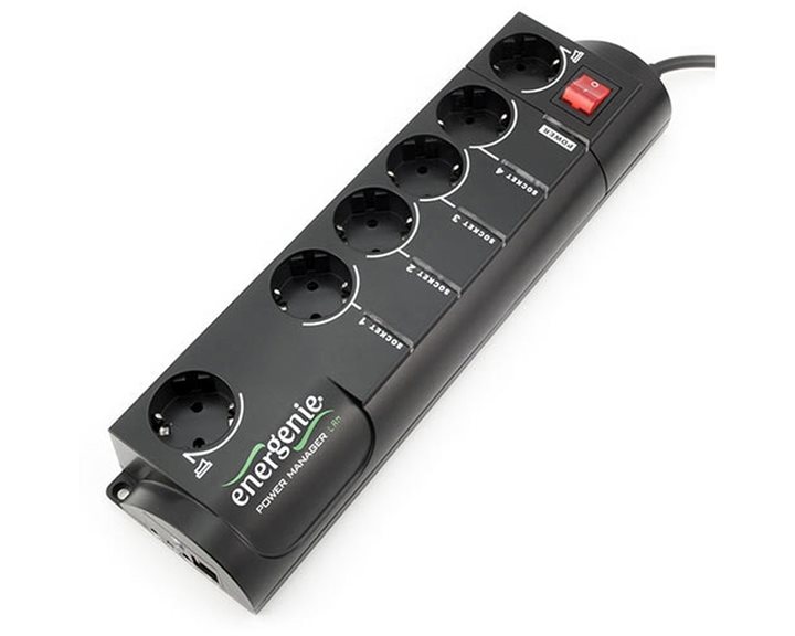 ENERGENIE PROGRAMMABLE SURGE PROTECTOR WITH 4 SOCKETS