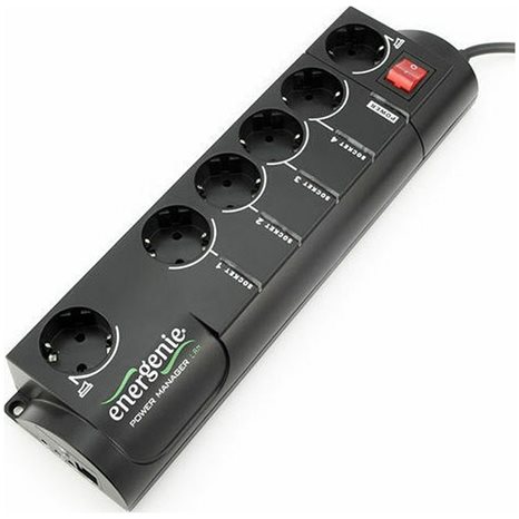 ENERGENIE PROGRAMMABLE SURGE PROTECTOR WITH LAN INTERFACE 4 SOCKETS
