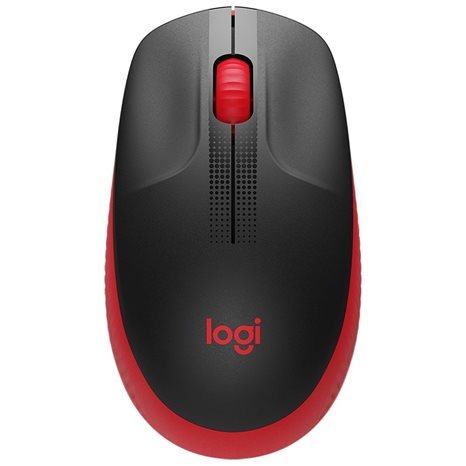 Logitech M190 Full-Size Wireless Mouse Red (910-005908)
