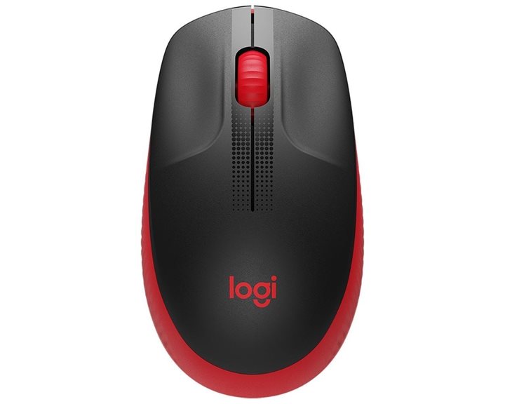 Logitech M190 Full-Size Wireless Mouse Red (910-005908)