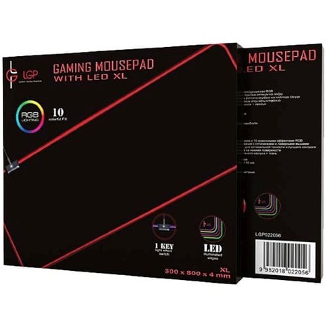 LAMTECH GAMING MOUSEPAD WITH LED FX EXTRA LARGE