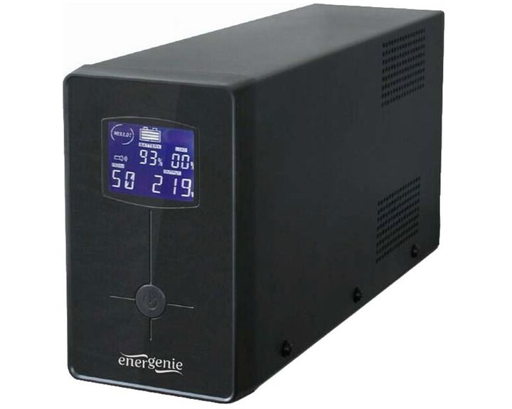 ENERGENIE UPS WITH USB AND LCD DISPLAY 1200 VA BLACK