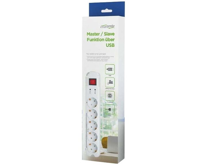 ENERGENIE SURGE PROTECTOR WITH MASTER SLAVE FUNCTION WHITE
