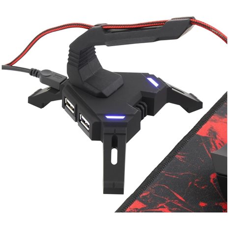 WHITE SHARK GAMING MOUSEHOLDER AND USB HUB SCORPION