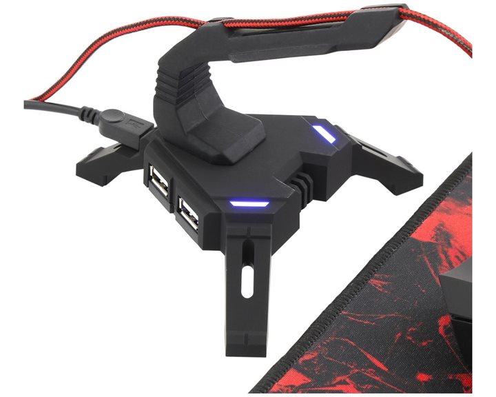 WHITE SHARK GAMING MOUSEHOLDER AND USB HUB SCORPION