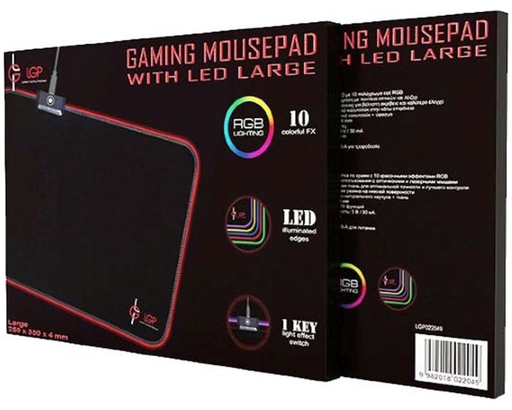 LAMTECH GAMING MOUSEPAD WITH LED FX LARGE