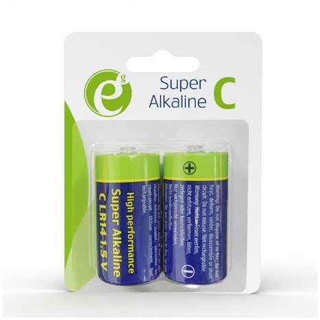 ENERGENIE ALKALINE C-CELL BATTERY 2-PACK
