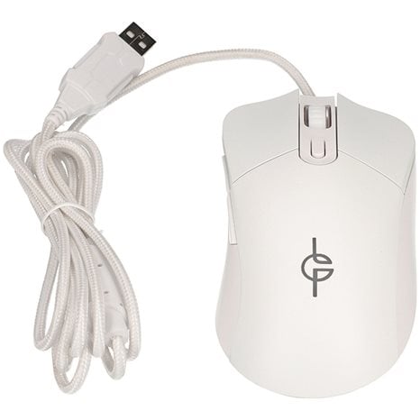 Lamtech RGB Gaming Mouse 6400dpi White 'White Moon'