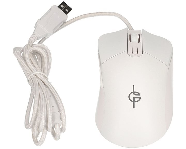 Lamtech RGB Gaming Mouse 6400dpi White 'White Moon'