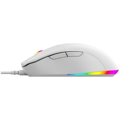 Lamtech RGB Gaming Mouse 6400dpi White 'White Moon'