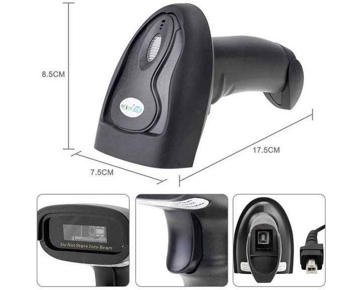 NETUM 3 IN 1 1D CCD WIRELESS BARCODE READER