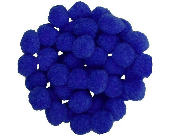 Pompons I-Mondi 25mm Μπλε Χρώμα 50τεμ.