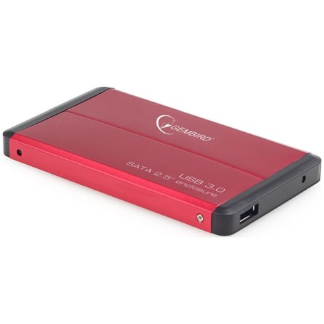 GEMBIRD USB 3.0 2.5'' ENCLOSURE RED