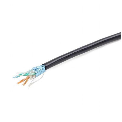 CABLEXPERT CAT 5e FTP LAN OUTDOOR CABLE SOLID AWG24 COPPER (0.51MM) GEL FILLED BLACK COLOR, 305M