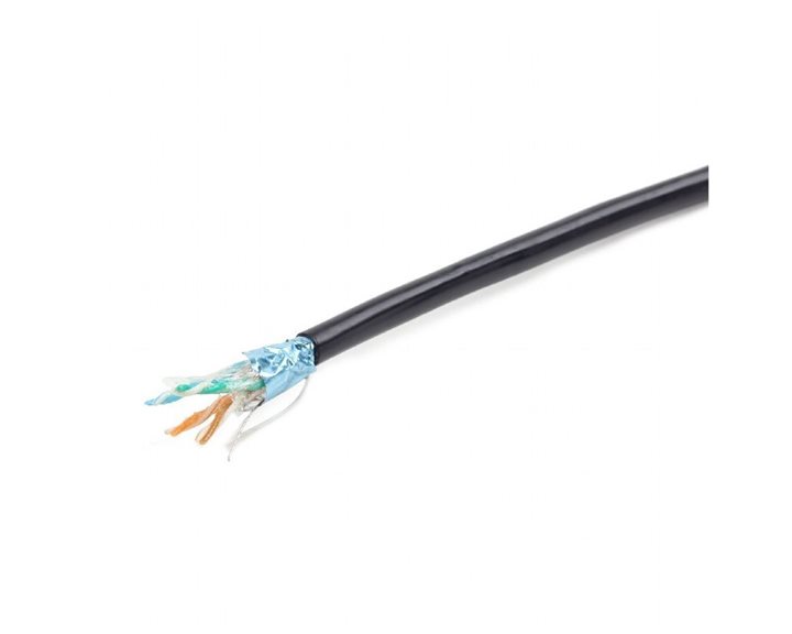 CABLEXPERT CAT 5e FTP LAN OUTDOOR CABLE SOLID AWG24 COPPER (0.51MM) GEL FILLED BLACK COLOR, 305M