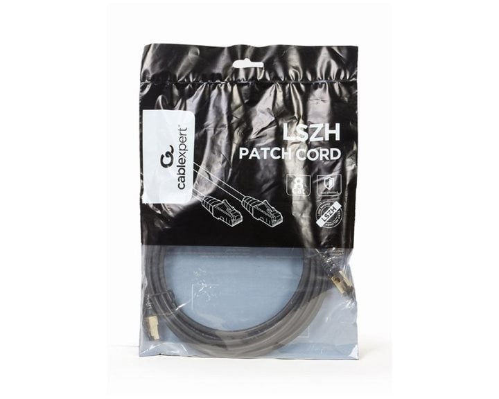 CABLEXPERT S/FTP CAT. 8 LSZH PATCH CORD BLACK 5M