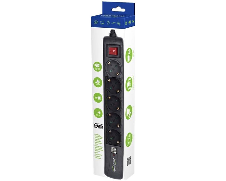 ENERGENIE SURGE PROTECTOR 5 SOCKETS 3M