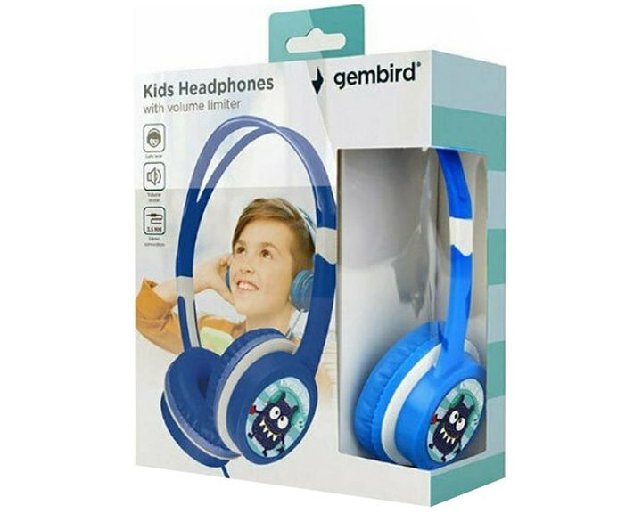 Gembird Kids Headphones With Volume Limiter Blue
