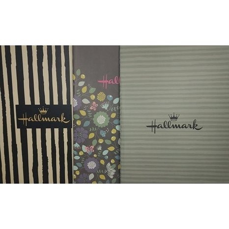 Σημειωματάριο Hallmark A5 3τεμαχίων Stripe 333-04005