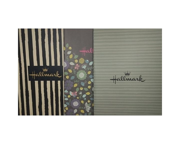 Σημειωματάριο Hallmark A5 3τεμαχίων Stripe 333-04005