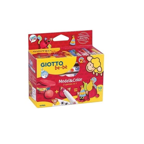 Σετ Πλαστελίνης Giotto Be-Be 10τμχ. Model & Color 472200