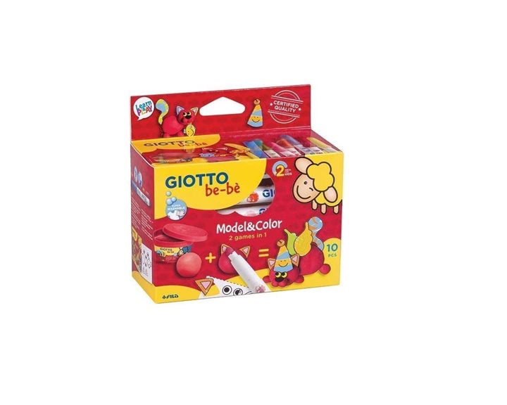 Σετ Πλαστελίνης Giotto Be-Be 10τμχ. Model & Color 472200