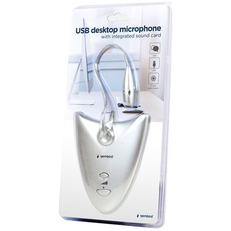 GEMBIRD USB DESKTOP MICROPHONE WITH INTEGRATED SOUND CARD
