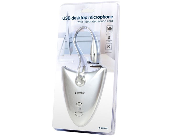 GEMBIRD USB DESKTOP MICROPHONE WITH INTEGRATED SOUND CARD