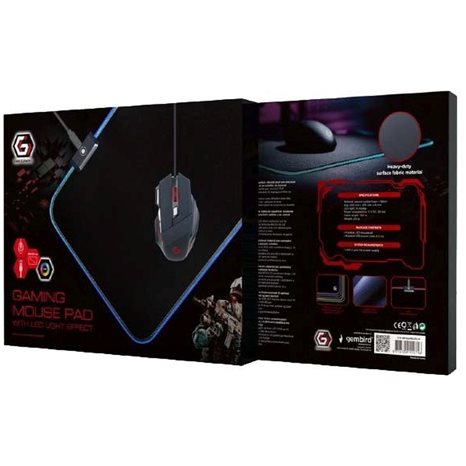 GEMBIRD GAMING MOUSE PAD WITH LED LIGHT FX LARGE 250 x 350