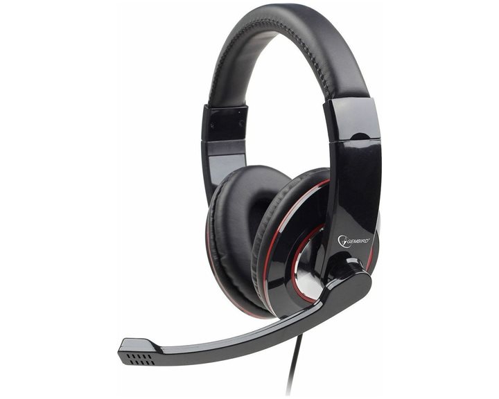 GEMBIRD USB STEREO HEADSET GLOSSY BLACK