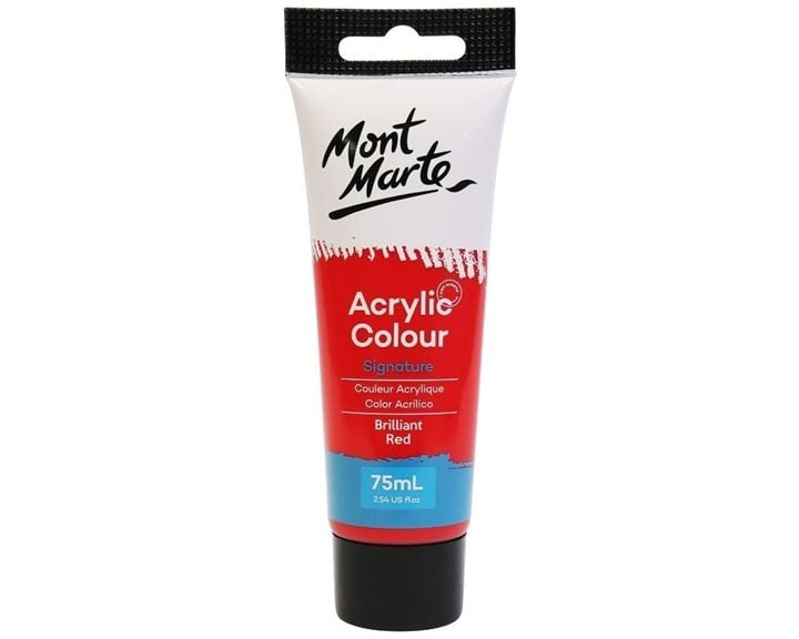 Ακρυλικό Mont Marte 75ml Studio Acrylic 10 Brilliant Red