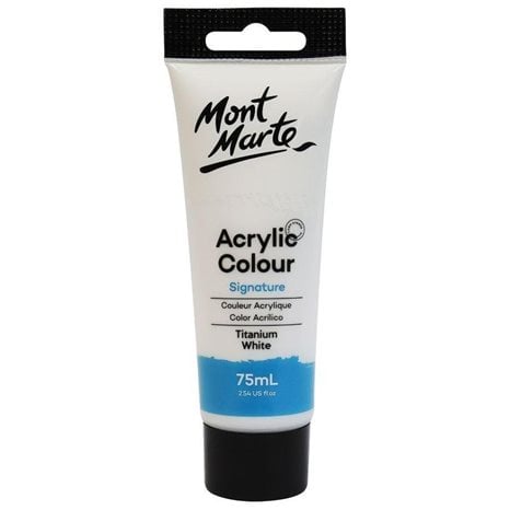 Ακρυλικό Mont Marte 75ml Studio Acrylic 01 Titanium White