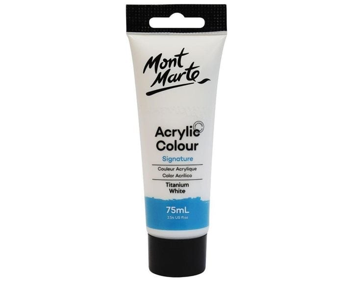 Ακρυλικό Mont Marte 75ml Studio Acrylic 01 Titanium White