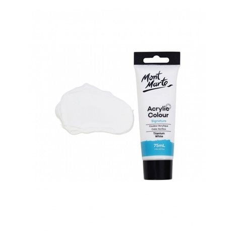 Ακρυλικό Mont Marte 75ml Studio Acrylic 01 Titanium White