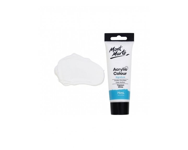 Ακρυλικό Mont Marte 75ml Studio Acrylic 01 Titanium White