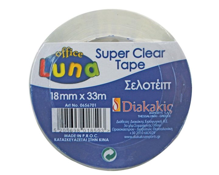 Σελοτέιπ Super Clear 18mmx33m Luna 000656703