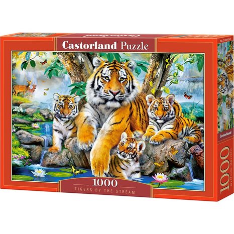 Παζλ Castorland 1000τμχ. Tigers by the Stream C-104413-2