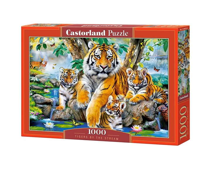 Παζλ Castorland 1000τμχ. Tigers by the Stream C-104413-2