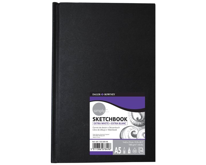 Simply Sketchbook Extra White Hardback A5 100g 110φύλλα 481150500