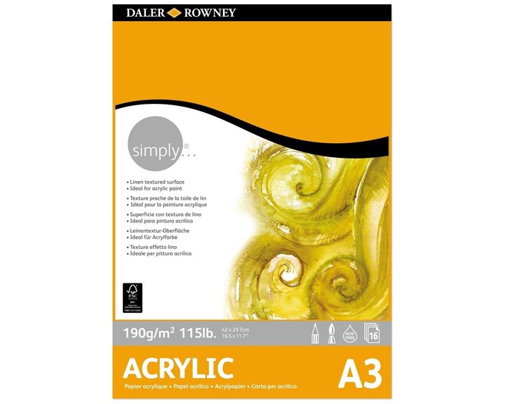 Simply Pad Ακρυλικό A3 190gsm 16 Φύλλα 436731300