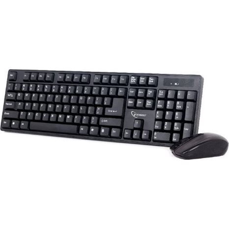 Gembird Wireless Desktop Set US Layout Black